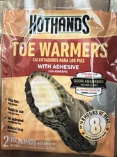 10 Pairs (20 Individual) Hothands Feet Toe Warmers W/ Adhesive Heat Bulk