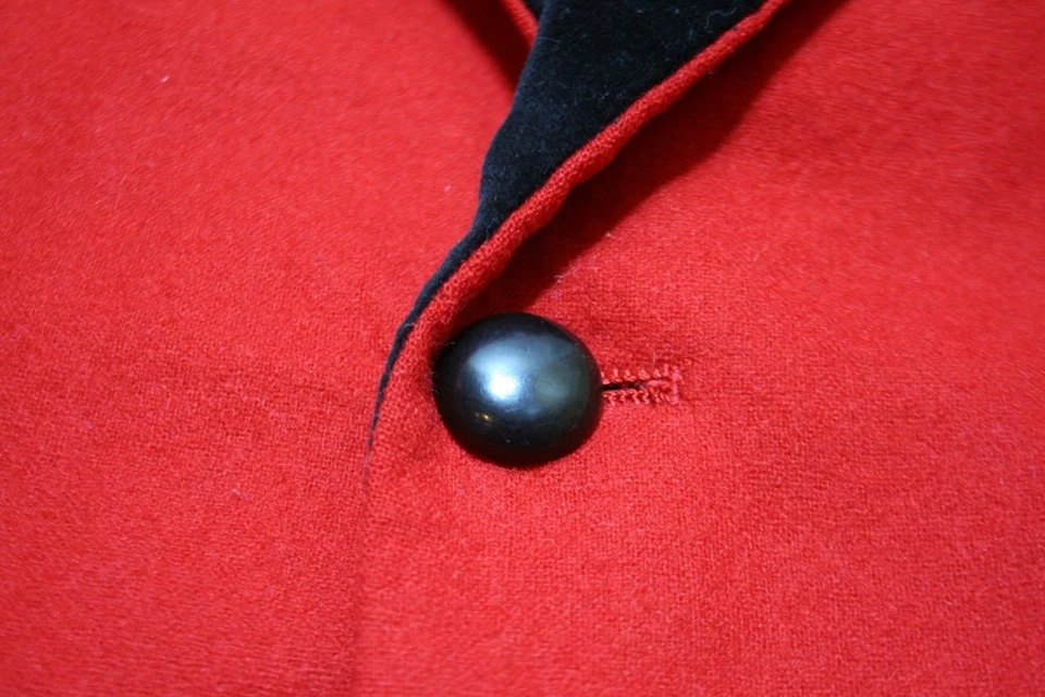 VTG Pendleton Men XL Red Wool Velvet Trim Smoking Tuxedo Jacket Retro Formalwear - Image 3 of 4