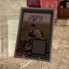 Panini 2023 USA Baseball Stars & Stripes Jake Gelof SM-JG Auto Patch /200