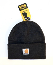 Carhartt Child/Youth 7.75" x 8.75" Acrylic Watch Cuff Beanie Hat Dark Grey
