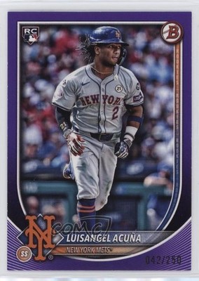 2025 Bowman Purple 42/250 Luisangel Acuna Luisangel Acuña #83 Rookie RC 0md