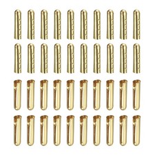 5x23mm Metal Shoelace Tips - 40Pack - Good for Sneakers - Gold