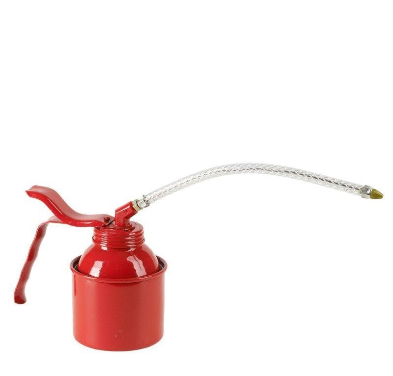 Burette standard metal rouge 250ml Pressol avec bec flexible de 210mm