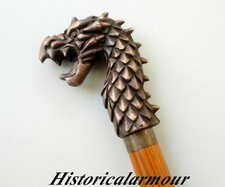 Antique Dragon Head Designer Handle Style Wooden Walking Stick Vintage Cane Gift