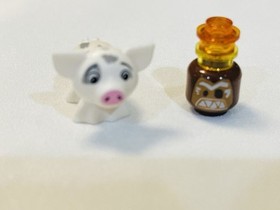 Lego Disney Princess Minifigure Lot Pua Pig & Moana Coconut Head, Fish, Oars Lot