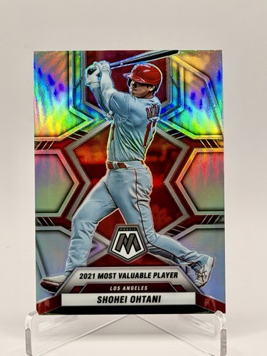 2022 Panini Mosaic 2021 MVP Award Winners Shohei Ohtani #281 Silver Prizm