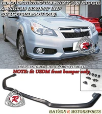 Fits 13-14 Subaru Legacy [US-Spec Front Bumper Only] A-Style Front Lip (PU)