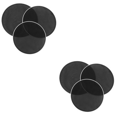  2 Pack Stille Ablehnung Drum Skin Leise Mesh-Trommelfelle Leises