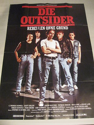 DIE OUTSIDER - A0 Filmplakat Poster - Francis Ford Coppola Matt Dillon