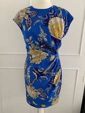 BNWT STUNNING Whistles Exotic Floral Pure SILK Bodycon Dress - Size UK 10