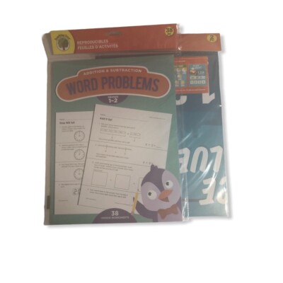 Lot of 2 Teaching Tree Educational Classroom Decor Kit Math Fractions Add/Subtra