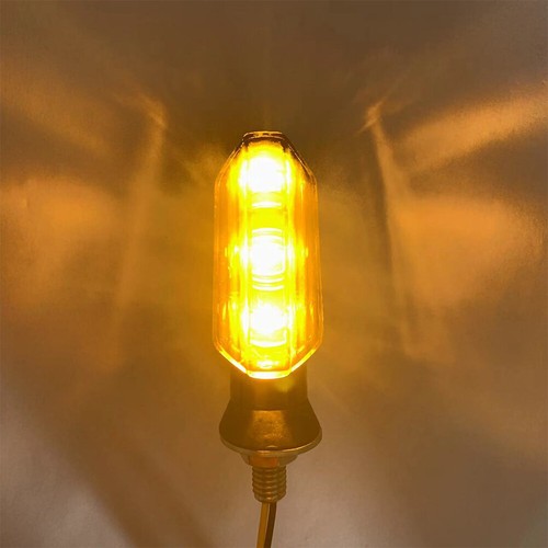 2pcs Motorcycle Turn Signals LED Universal High Bright Indicators Flashing Light - Picture 3 of 15
