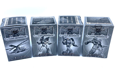 (4) Mechwarrior Limited Edition Liao Incursion Booster Box 2003 Miniature Figure