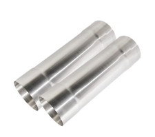 2pcs Exhaust Resonator Pipe 5.0id To 5.0idx 17 Length T409 Stainless Steel 2pcs Exhaust Resonator Pipe 5.0id To 5.0idx 17 Length T409 Stainless Steel