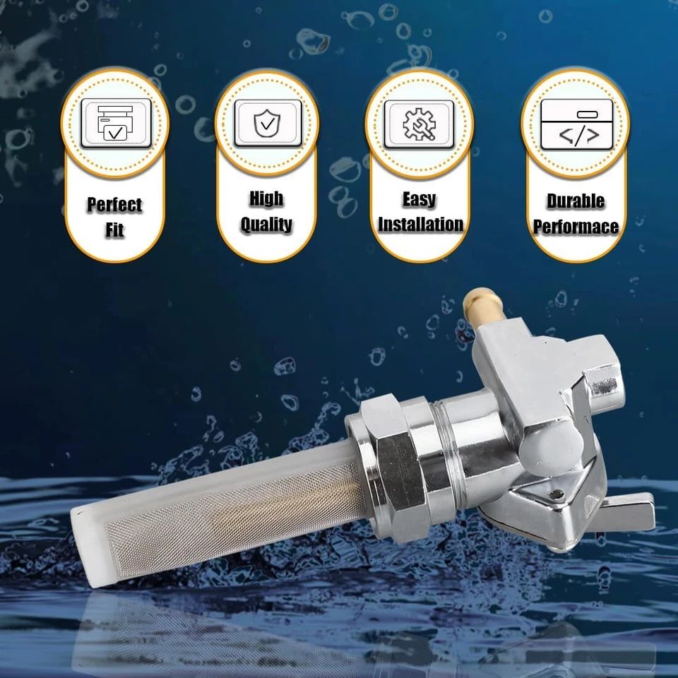 22mm Fuel Valve Petcock Left Spigot for Harley Davidson Sportster 883 1000 - Изображение 3 из 4