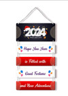 2024 New Year Wooden Wall Hanging - 2024 Gift for Family, Living Room