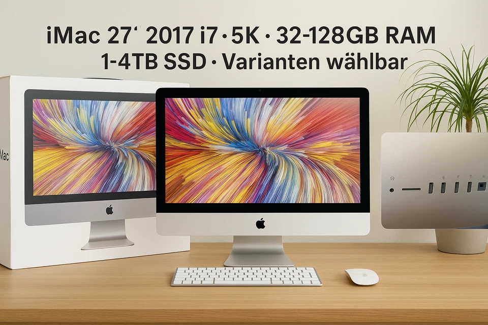Apple iMac 27" 5K 2017 • i7 • 32–128GB RAM • 1–4TB SSD ✅ Varianten wählbar✅TOP✅