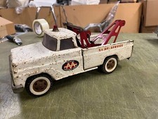Vintage 1960s Made In USA Tonka Toys AA Wrecker 24hr Service Tow Truck.