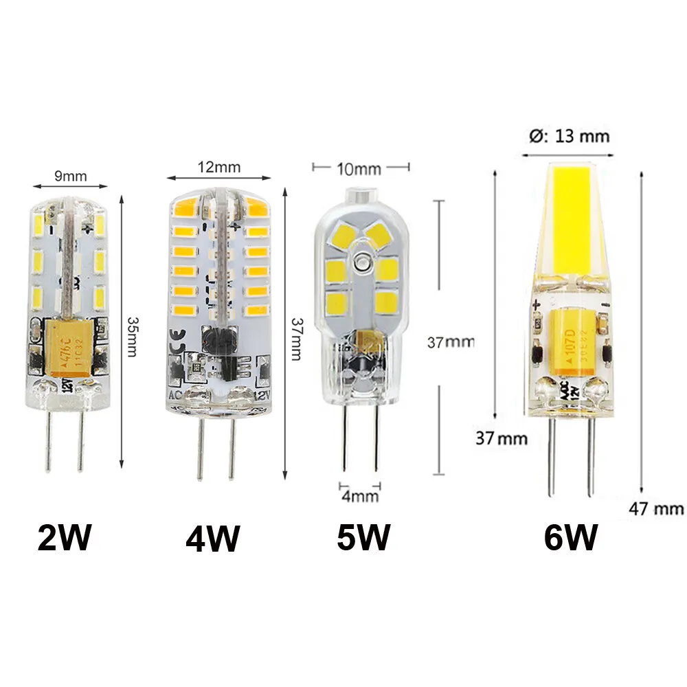 G4 G9 LED Ampoule 2W 3W 5W 6W 8W 9W 10W 12V 220V SMD Remplacer
