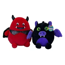 Red Devil Monster Black Purple Bat Plush Squishy Halloween BMI Hugfun