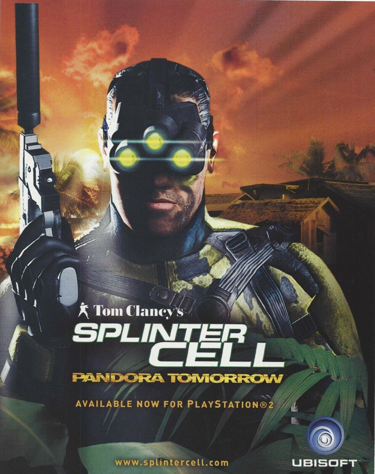 Tom Clancy's Splinter Cell: Pandora Tomorrow Print Ad/Poster Art PS2 (A)