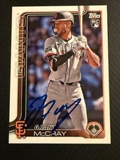 GRANT MCCRAY Giants signed auto autographed 2025 Topps Rookie  IP GTP