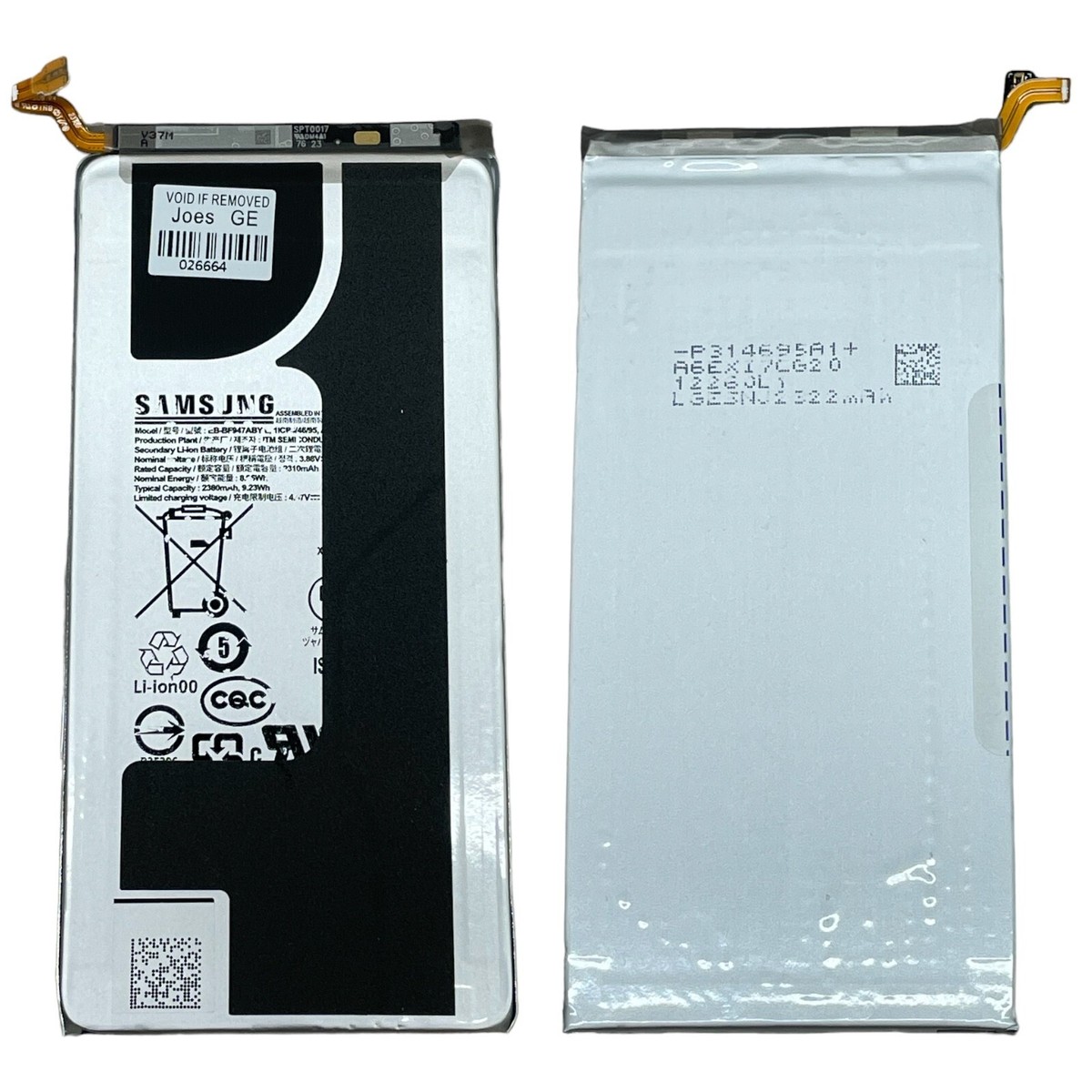 Samsung Galaxy Z Fold5 バッテリー99% 本体 Genuine OEM Samsung Galaxy Z Fold 5 Battery 2380mAh EB-BF947ABY