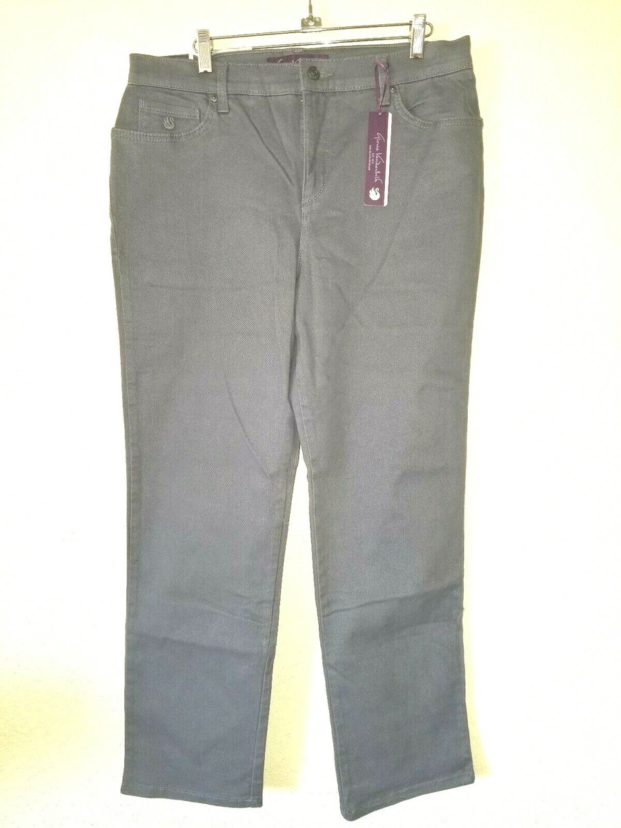 New withTag Gloria Vanderbilt AMANDA Sz 12 Short Missy Gray Pants - Main Image