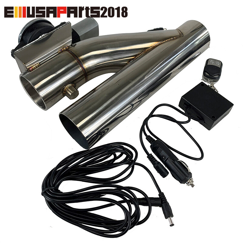 Universal 2.5" Electric Exhaust Muffler Valve Cutout System Dump