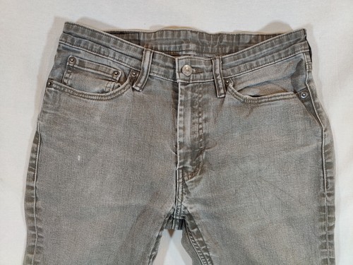 Levi's 511 Jeans Men's 33x32 Skinny Tapered Leg Medium Wash Denim Stretch Gray - Picture 2 of 12