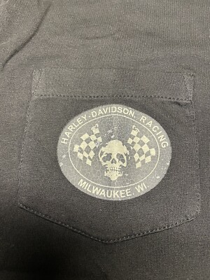 Harley Davidson Skull Flags Pocket Tee XL (96440-20VM) | eBay