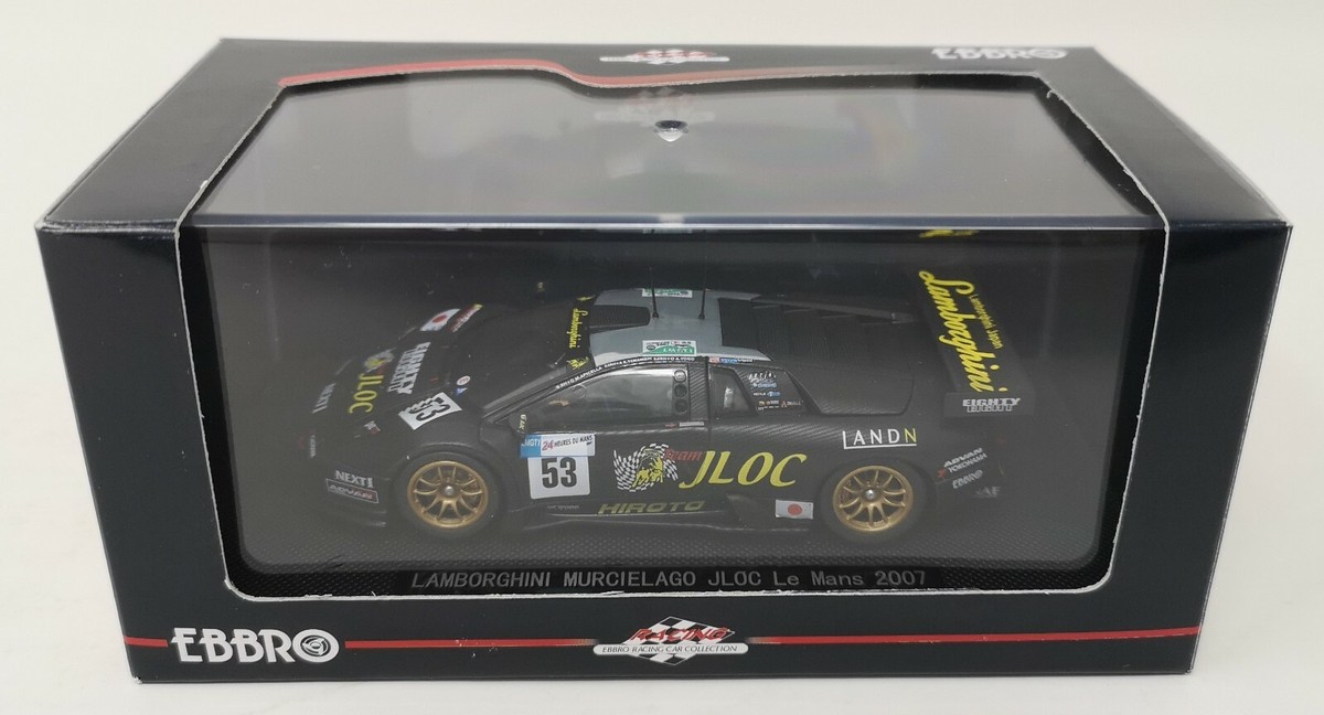 EBBRO 1/43 LAMBORGHINI MURCIELAGO JLOC LE MANS 2007 #53 M.Apicella