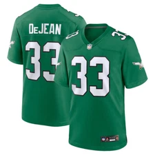 Men’s Cooper DeJean Kelly Green Alternate Game Jersey #33 NEW Stitched