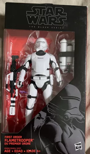 Star Wars First Order FlameTrooper MIB The Black Series 6” Unopened #16