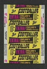 1967 A&BC Chewing Gum  Footballer Wax Pack Wrapper 3p Soccer 