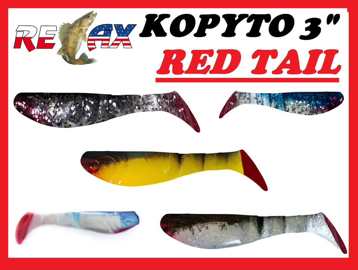 Relax Kopyto 1 " 3,5 CM Duro Trote Cavedano 6 Pezzo Esca Artificiale Shad Mini - Foto 2