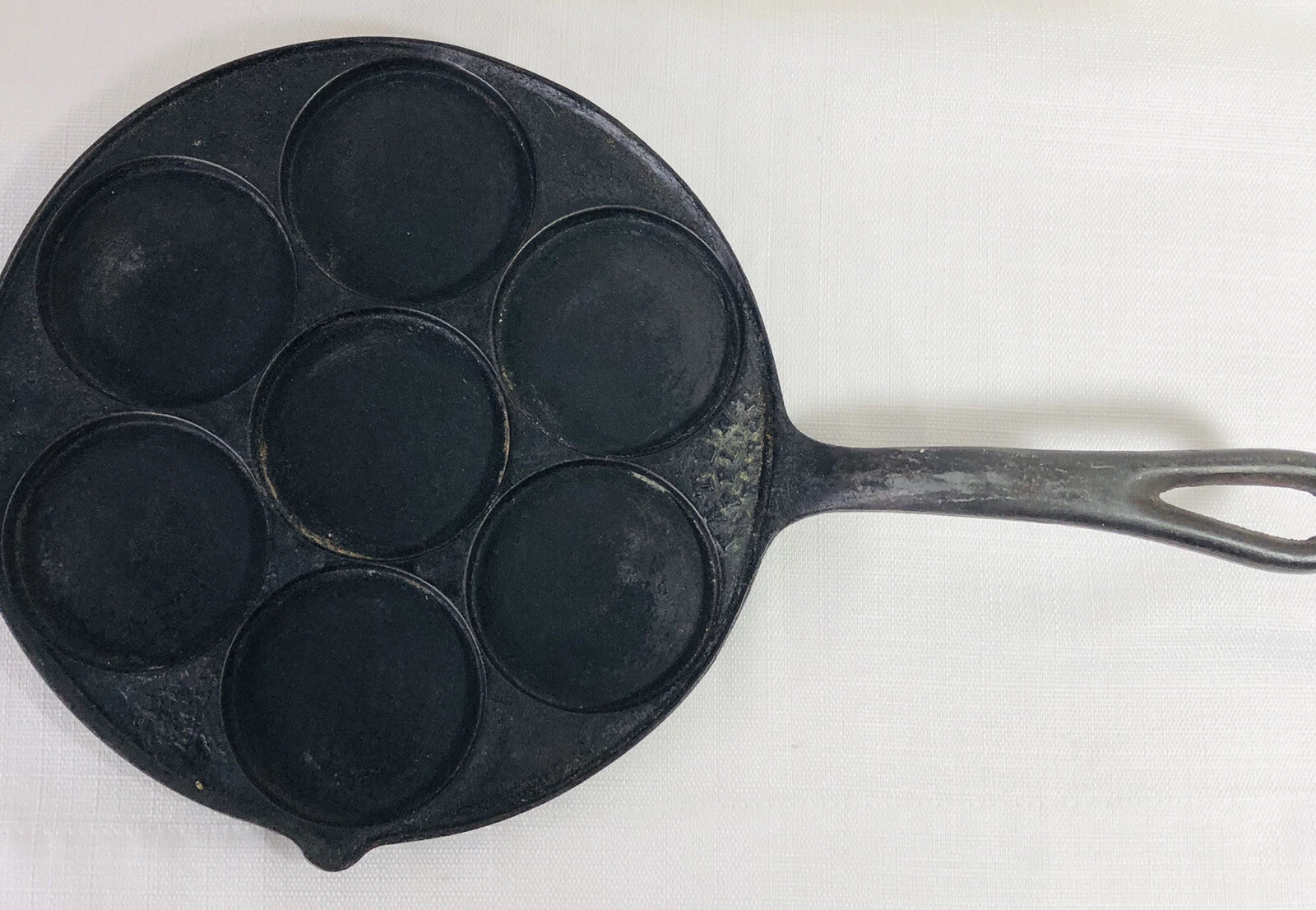Cast Iron Plett Skillet Griddle Dollar Pancake Fried Egg Frying Pan Swedish