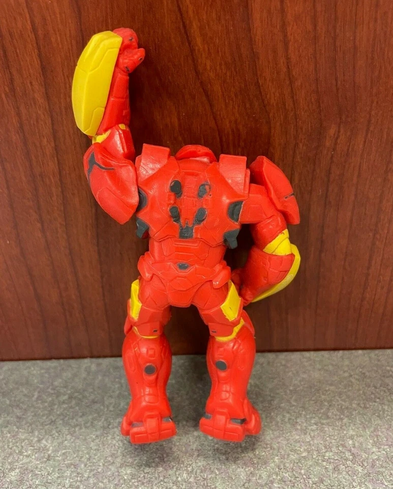 Figura Iron Man de Goma Marvel 6" Brazo Rojo Levantado NO Articulado Foto 2 de 4