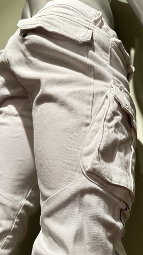 Zara Cargo Pants Stretch Denim Cropped Skinny Leg Jeans Mens Size 34x 26 - 第 12/16 張圖片