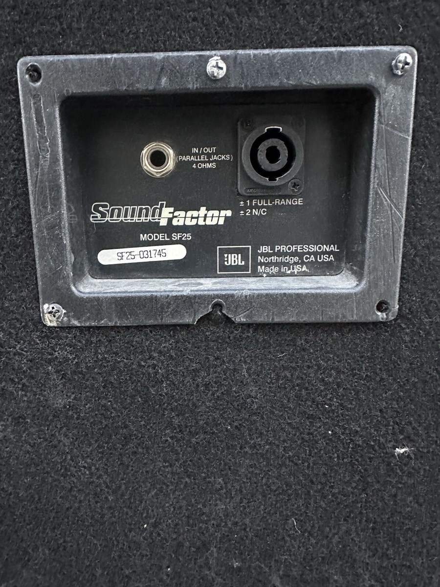 Vintage JBL Sound Factor 2-Way Floor Speakers SF25 | eBay