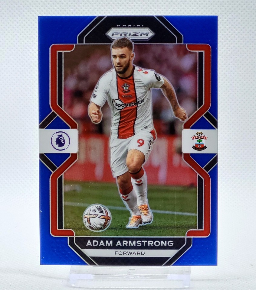 202223 Panini Prizm Premier Adam Armstrong Blue Prizm 206 Southampton