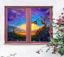 3D Grassland Flower A715 Window Film Print Sticker Cling Stained Glass UV Sinsin