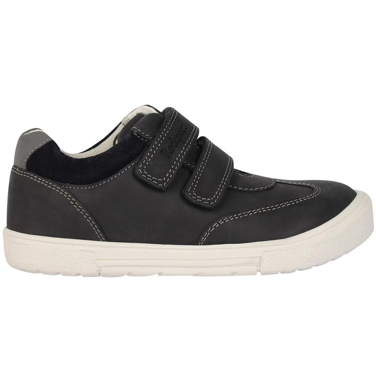 Rockport boys trainers Leather Hunter kids UK size 2 Navy Blue RRP