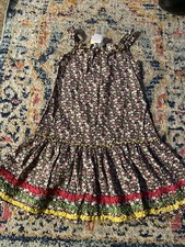 Girls Lemon Seed Kids Sleeveless Floral Sundress - Multicolor, Size 6
