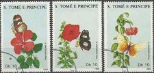 Timbres Papillons St Thomas et Prince 920/922 o - 79898