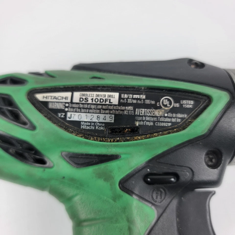 Hitachi 12V Cordless Drill & Impact Combo 2 Batteries & Charger WH10DFL DS10DFL - Image 4 of 4