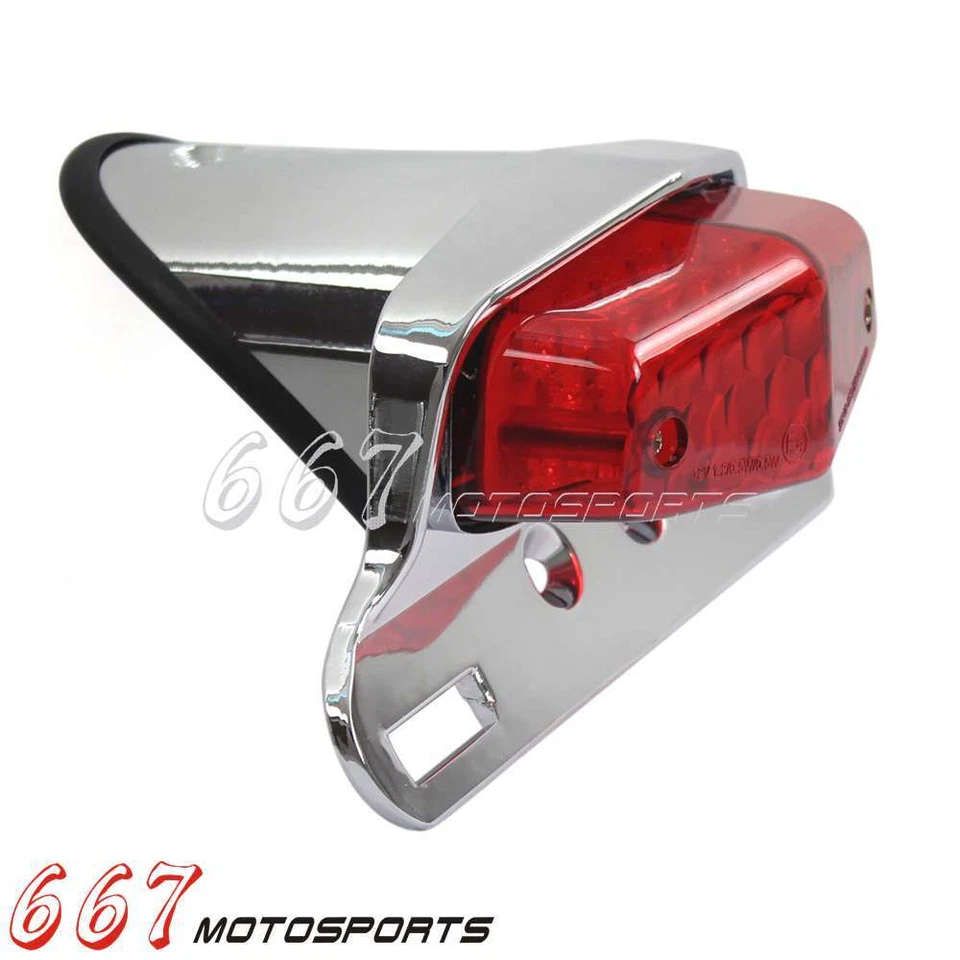 Задний фонарь в стиле Лукаса для Yamaha Harley Honda Cafe Racer с креплением на номерной знак - Изображение 3 из 4