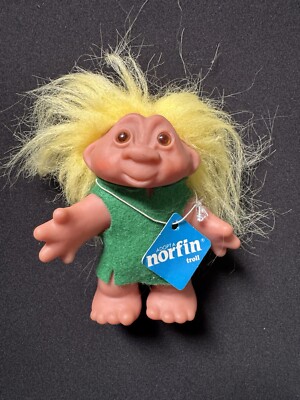 Dam 1986 Design Troll Adopt a Norfin Doll #520-5'' Denmark-Orignal Tag-Pre Owned
