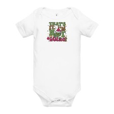 The Grinch Christmas Funny Cute Baby short sleeve one piece