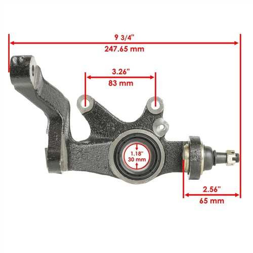 Front Left & Right Wheel Knuckle For Yamaha 5UG-F3501-12-00 5UG-F3502-12-00 - Picture 4 of 7